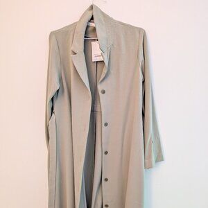 NWT OAK + FORT Classic Draped Trench